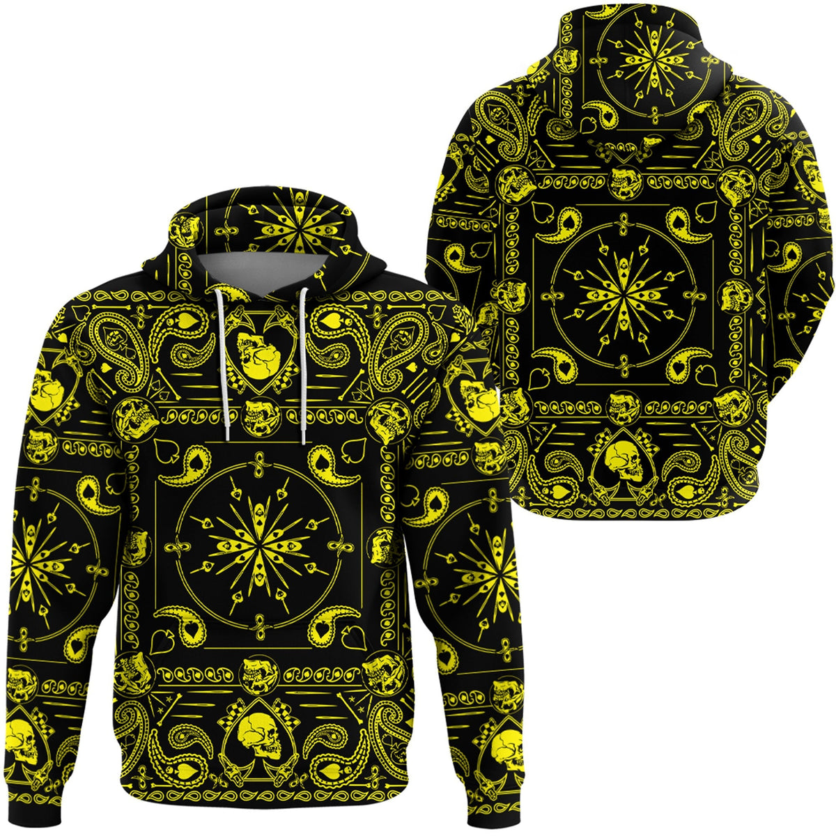 Paisley Bandana Hoodie Pattern Seamless Ver.47 RLT13 - Wonder Print Shop
