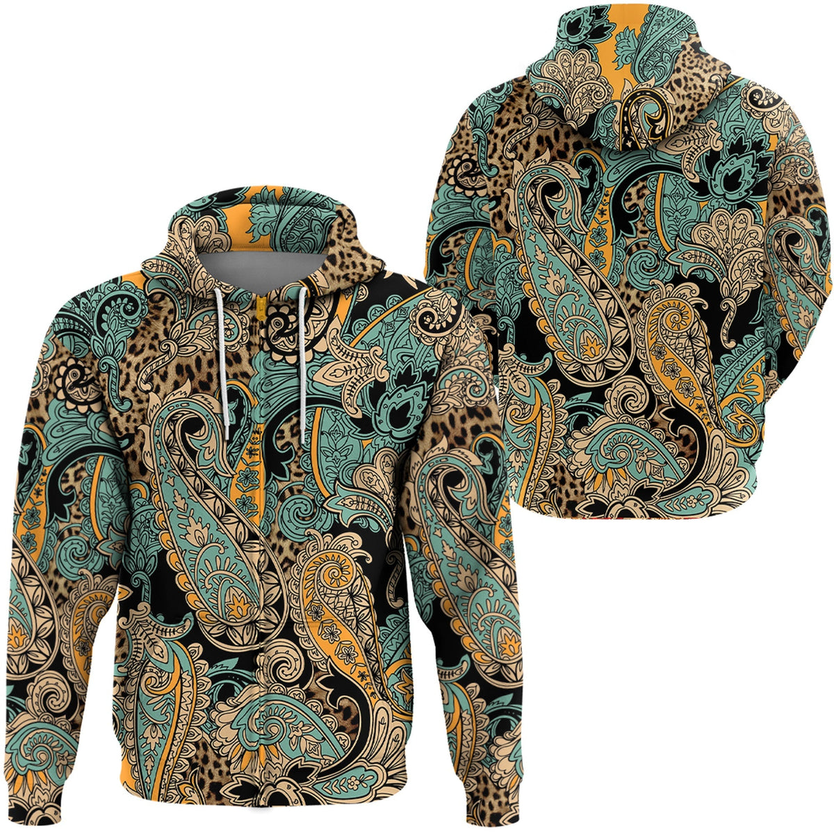 Paisley Bandana Hoodie Pattern Seamless Ver.16 RLT13 - Wonder Print Shop