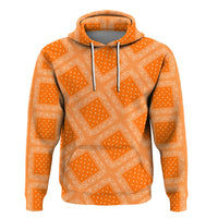 Paisley Bandana Pattern Seamless Orange Hoodie RLT13 - Wonder Print Shop