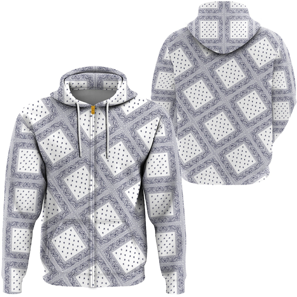 Paisley Bandana Hoodie Pattern Seamless Ver.15 RLT13 - Wonder Print Shop