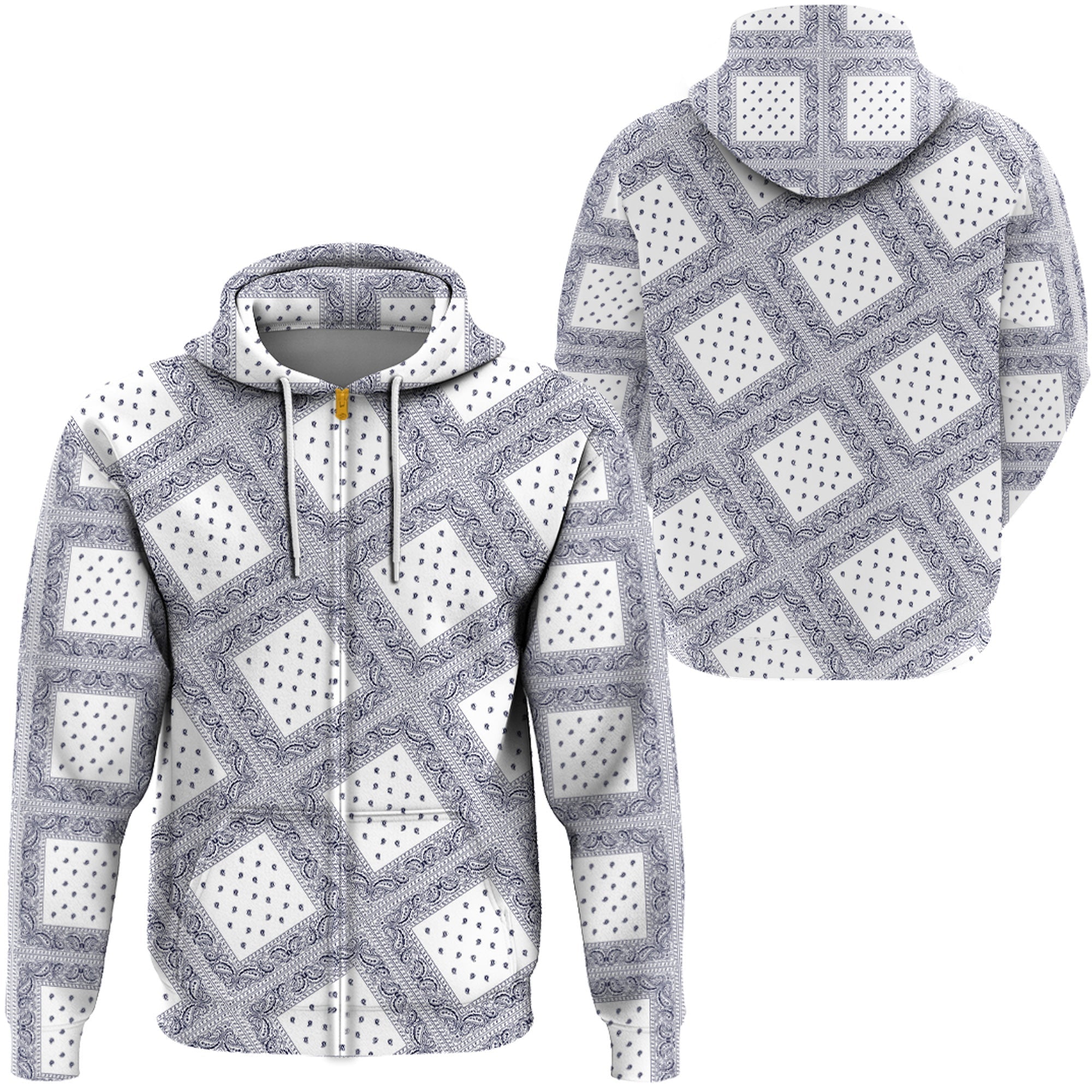 Paisley Bandana Hoodie Pattern Seamless Ver.15 RLT13 - Wonder Print Shop