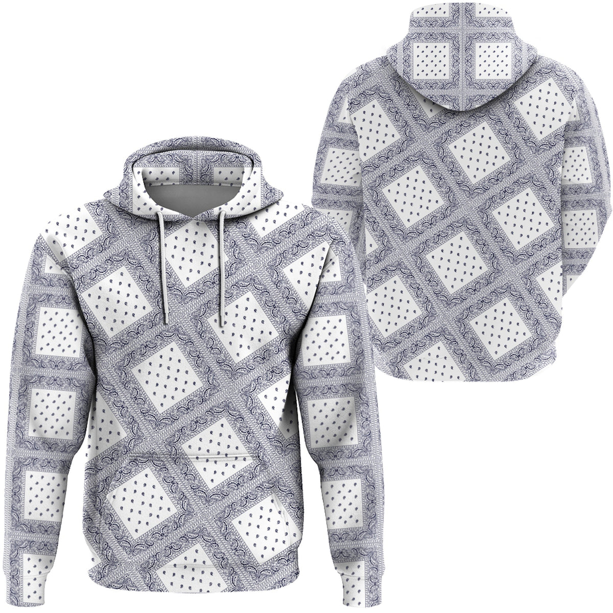 Paisley Bandana Hoodie Pattern Seamless Ver.15 RLT13 - Wonder Print Shop