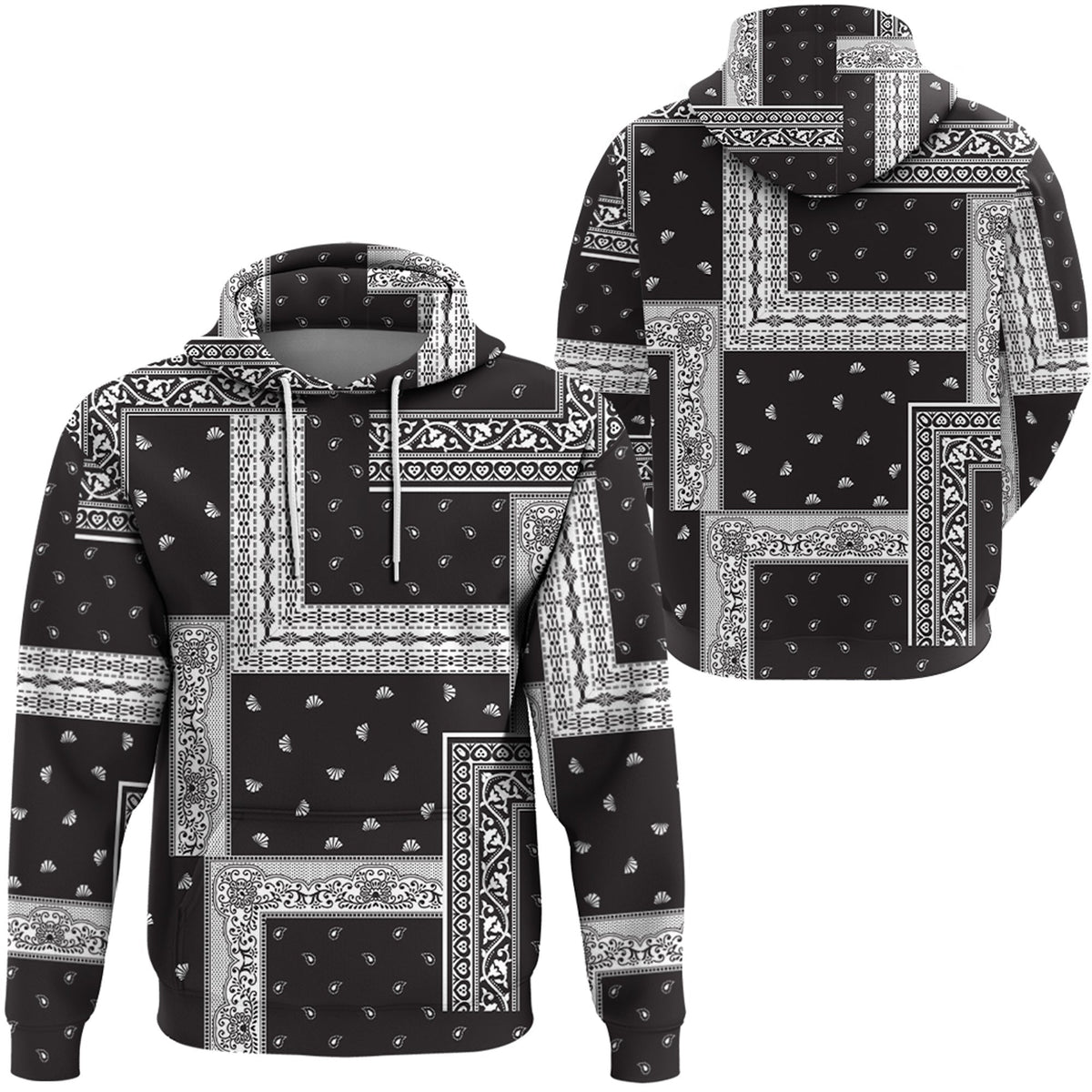 Paisley Bandana Hoodie Pattern Seamless Ver.02 RLT13 - Wonder Print Shop