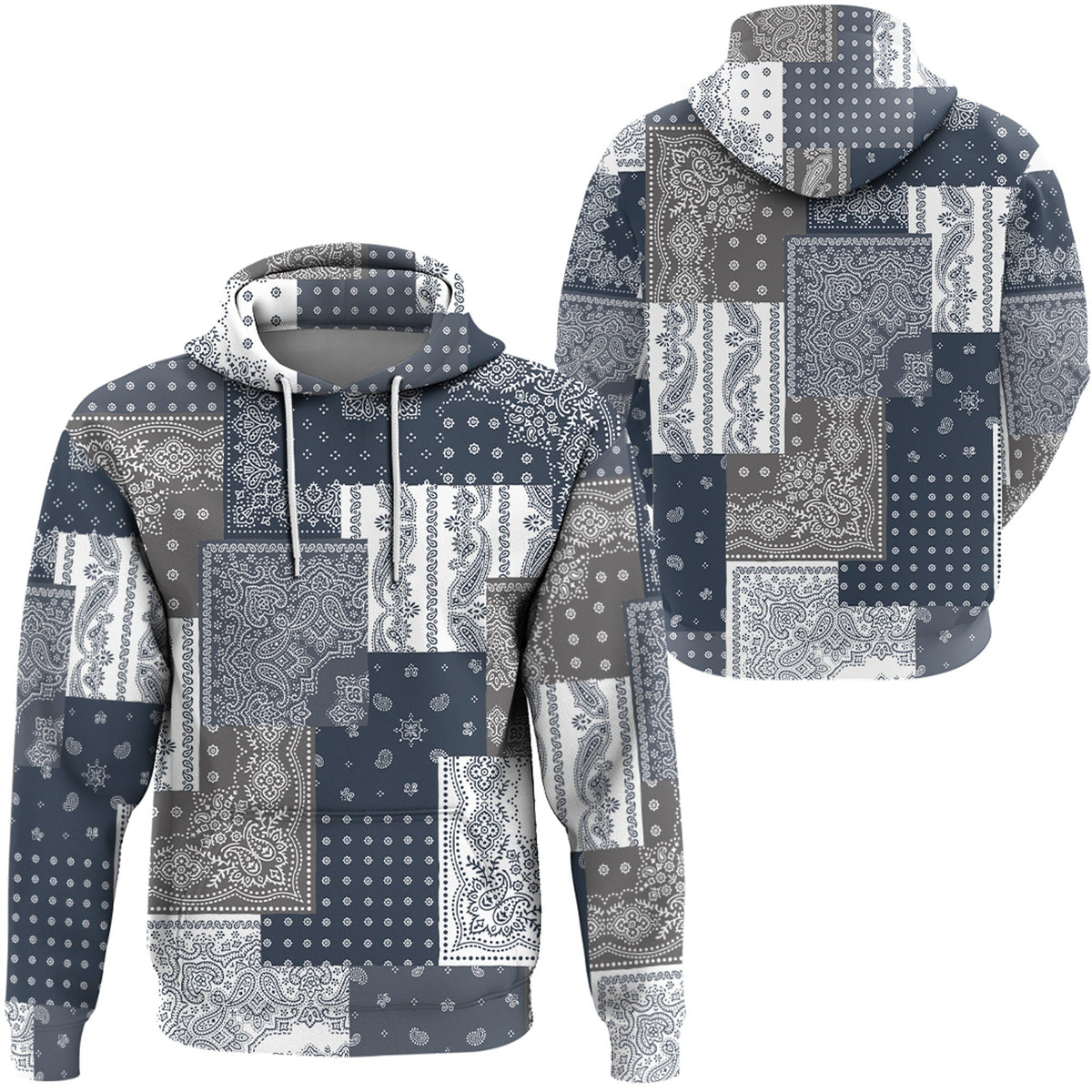 Paisley Bandana Hoodie Pattern Seamless Ver.17 RLT13 - Wonder Print Shop