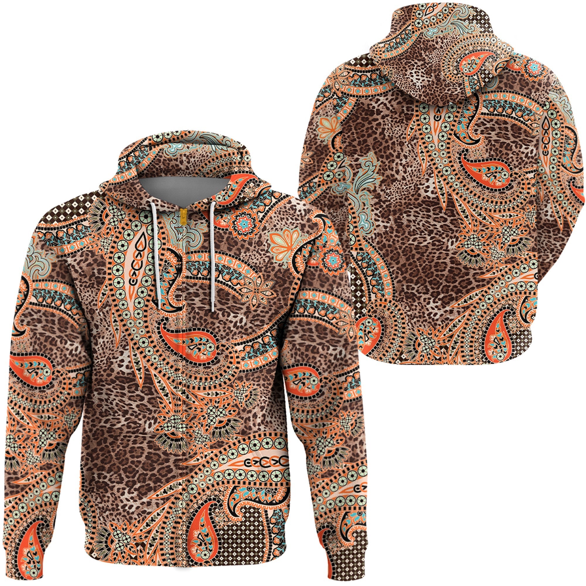 Paisley Bandana Hoodie Pattern Seamless Ver.12 RLT13 - Wonder Print Shop