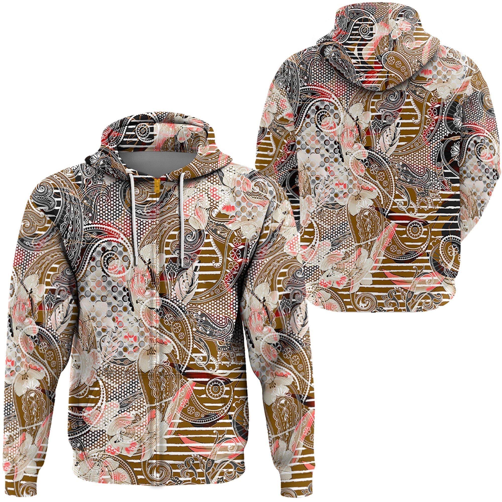 Paisley Bandana Hoodie Pattern Seamless Ver.18 RLT13 - Wonder Print Shop