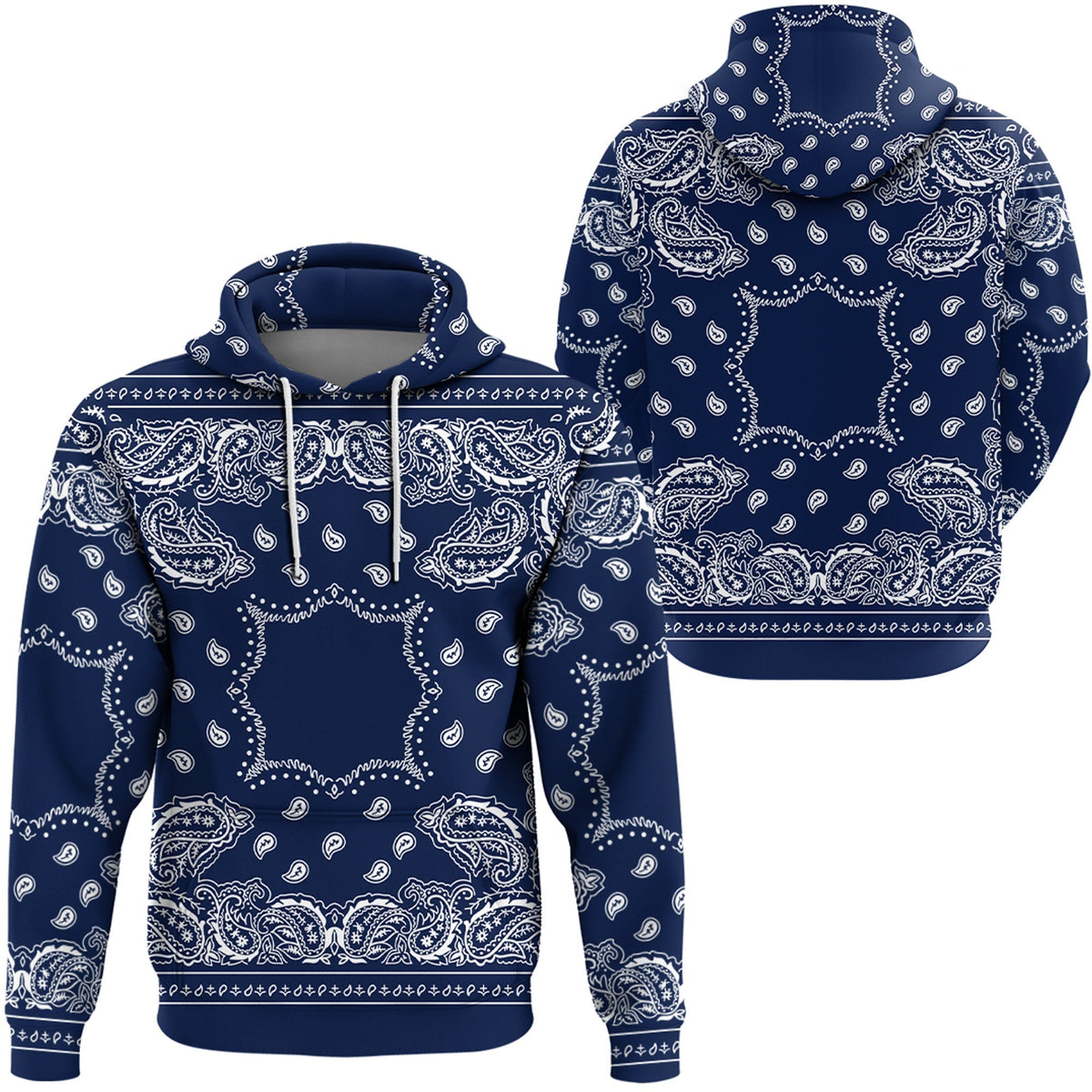 Paisley Bandana Hoodie Pattern Seamless Ver.20 RLT13 - Wonder Print Shop