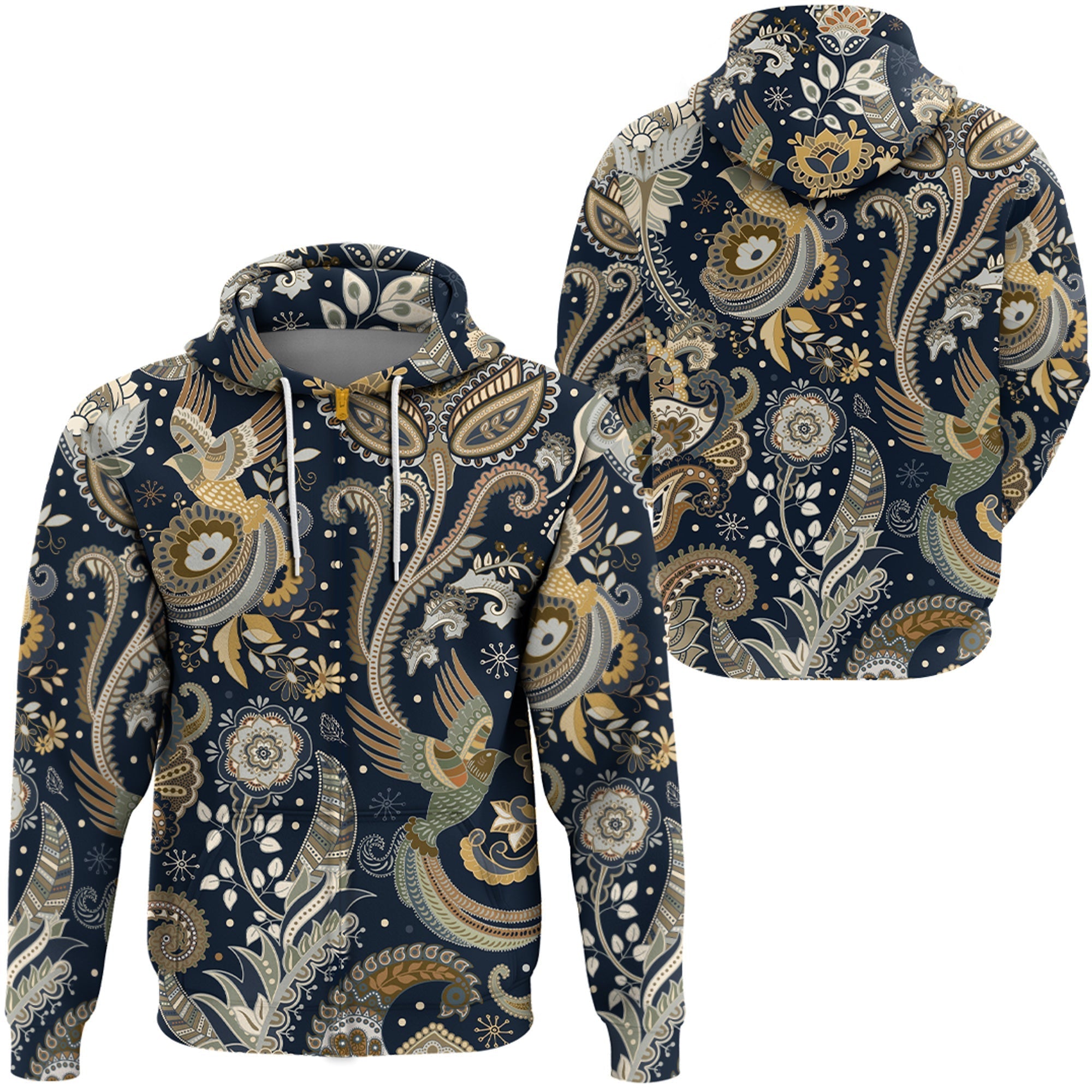 Paisley Bandana Hoodie Pattern Seamless Ver.10 RLT13 - Wonder Print Shop