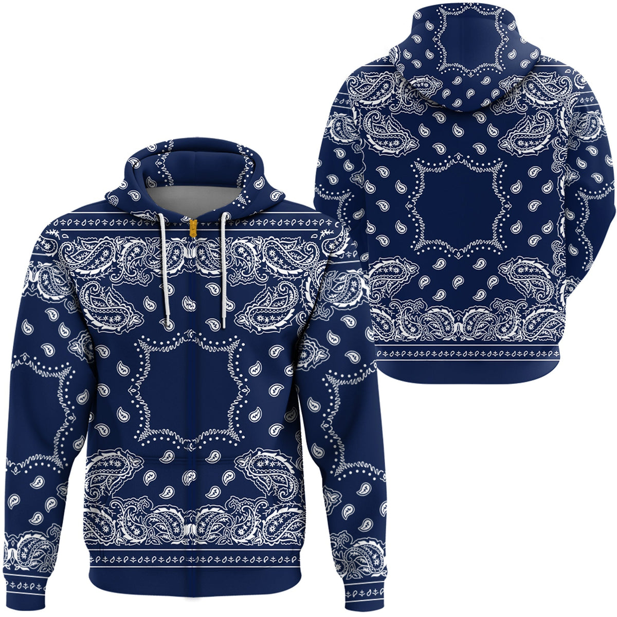 Paisley Bandana Hoodie Pattern Seamless Ver.20 RLT13 - Wonder Print Shop