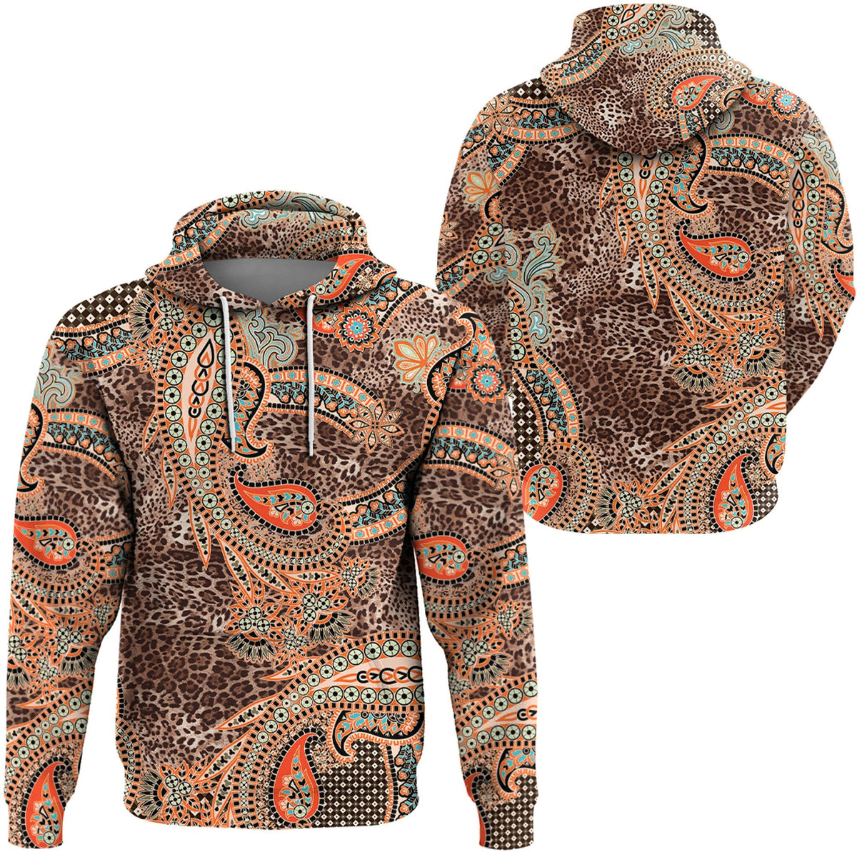 Paisley Bandana Hoodie Pattern Seamless Ver.12 RLT13 - Wonder Print Shop