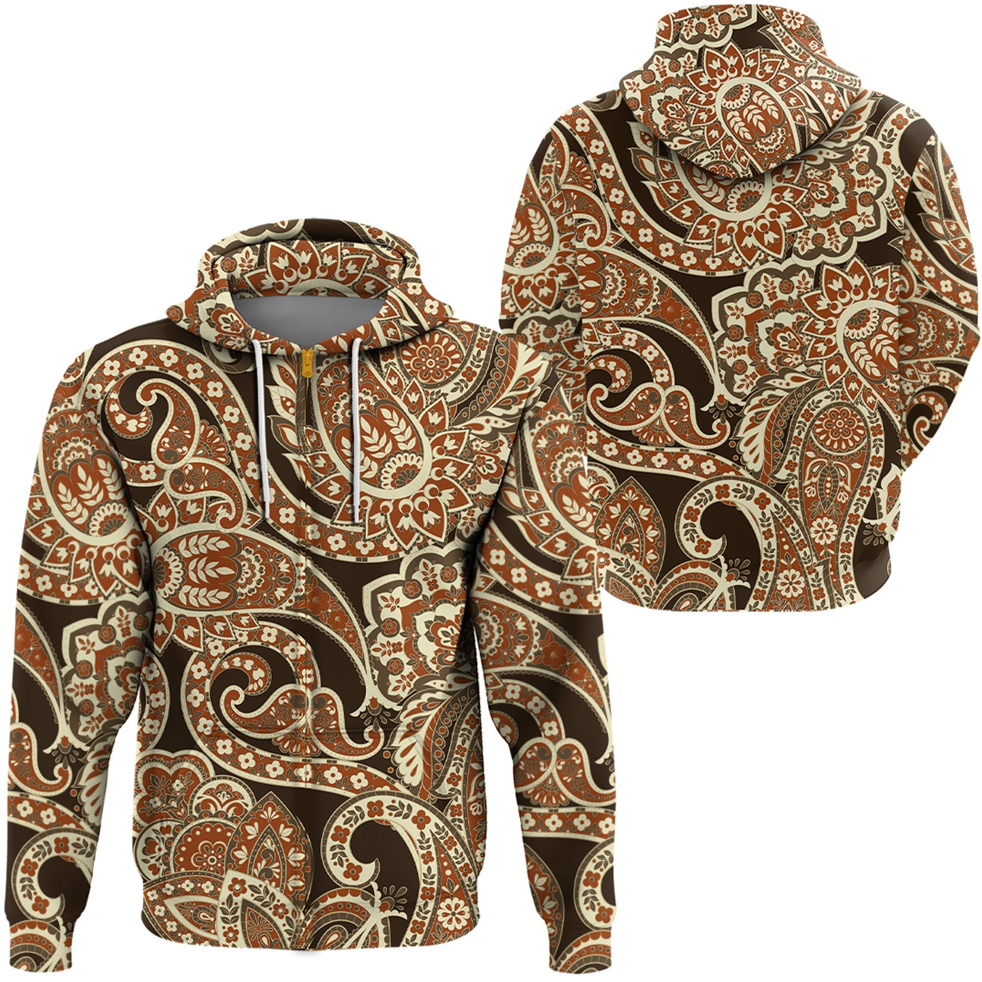 Paisley Bandana Hoodie Pattern Seamless Ver.08 RLT13 - Wonder Print Shop