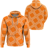 Paisley Bandana Pattern Seamless Orange Hoodie RLT13 - Wonder Print Shop