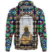 Saint Benedict of the African On Stained Glass Hoodie RLT13 - Wonder Print Shop
