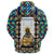 Saint Benedict of the African On Stained Glass Zip Hoodie RLT13 - Wonder Print Shop