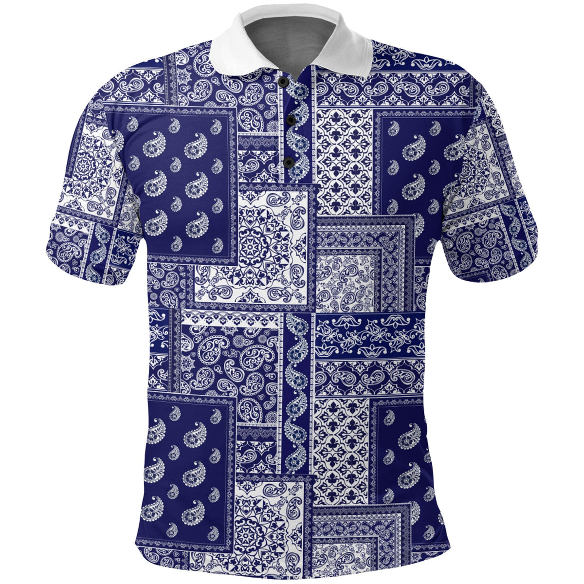 Paisley Polo Shirt Bandana Pattern Seamless Ver.217 RLT13 - Wonder Print Shop