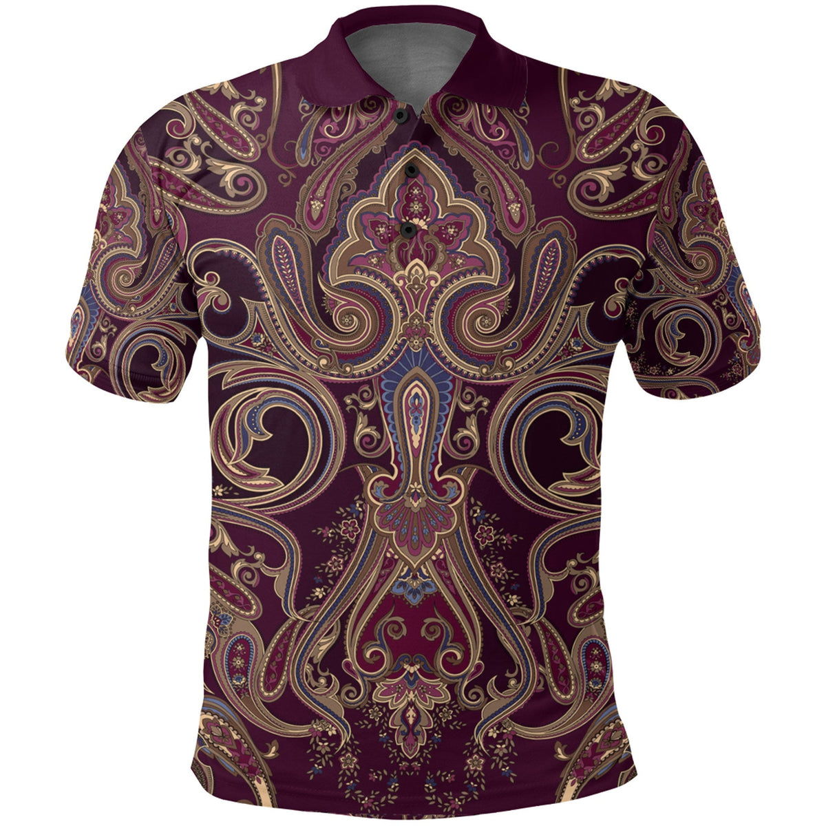Paisley Polo Shirt Bandana Pattern Seamless Ver.210 RLT13 - Wonder Print Shop