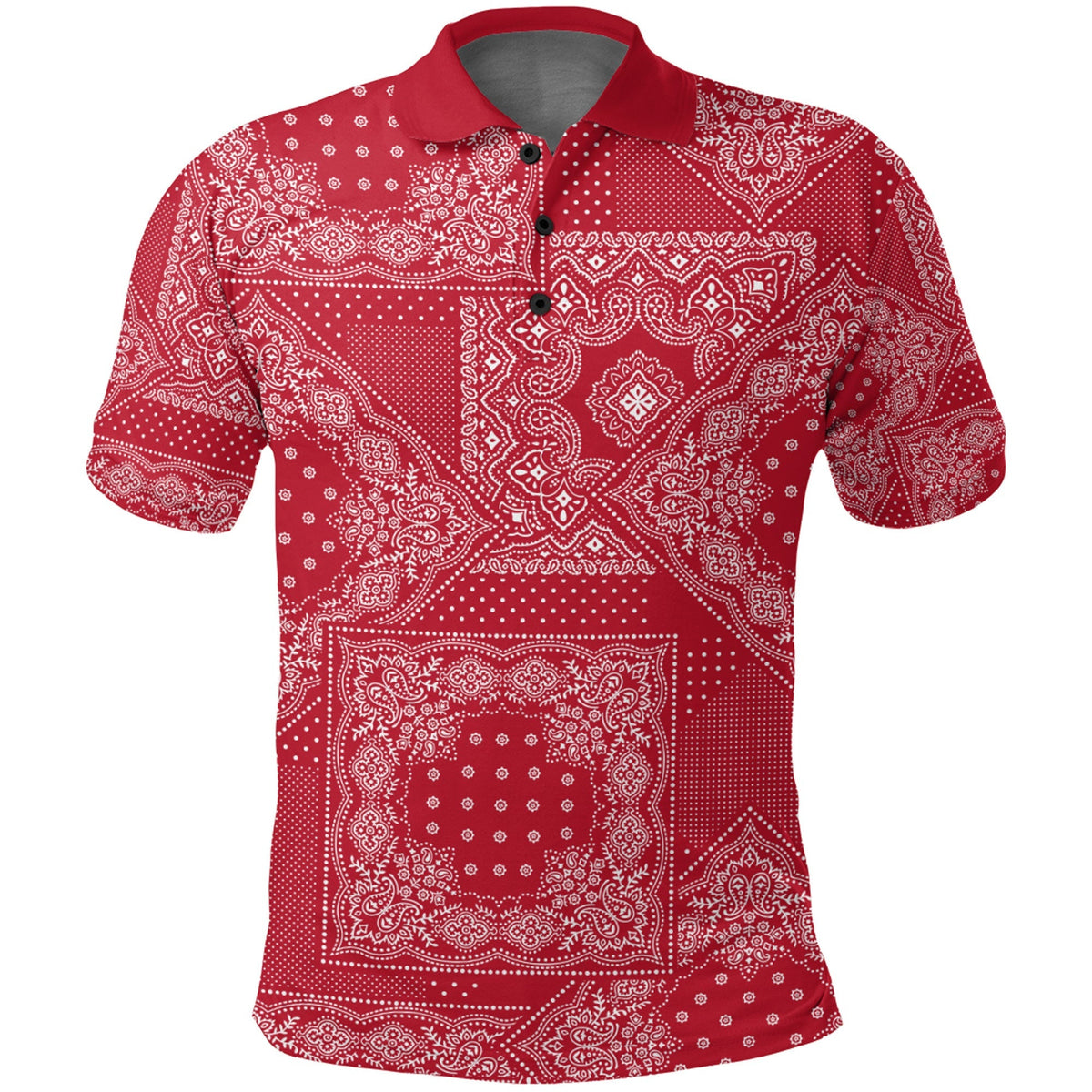 Paisley Polo Shirt Bandana Pattern Seamless Ver.219 RLT13 - Wonder Print Shop