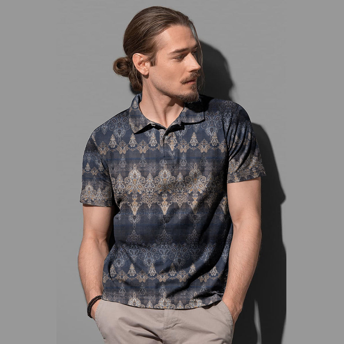 Paisley Polo Shirt Bandana Pattern Seamless Ver.211 RLT13 - Wonder Print Shop