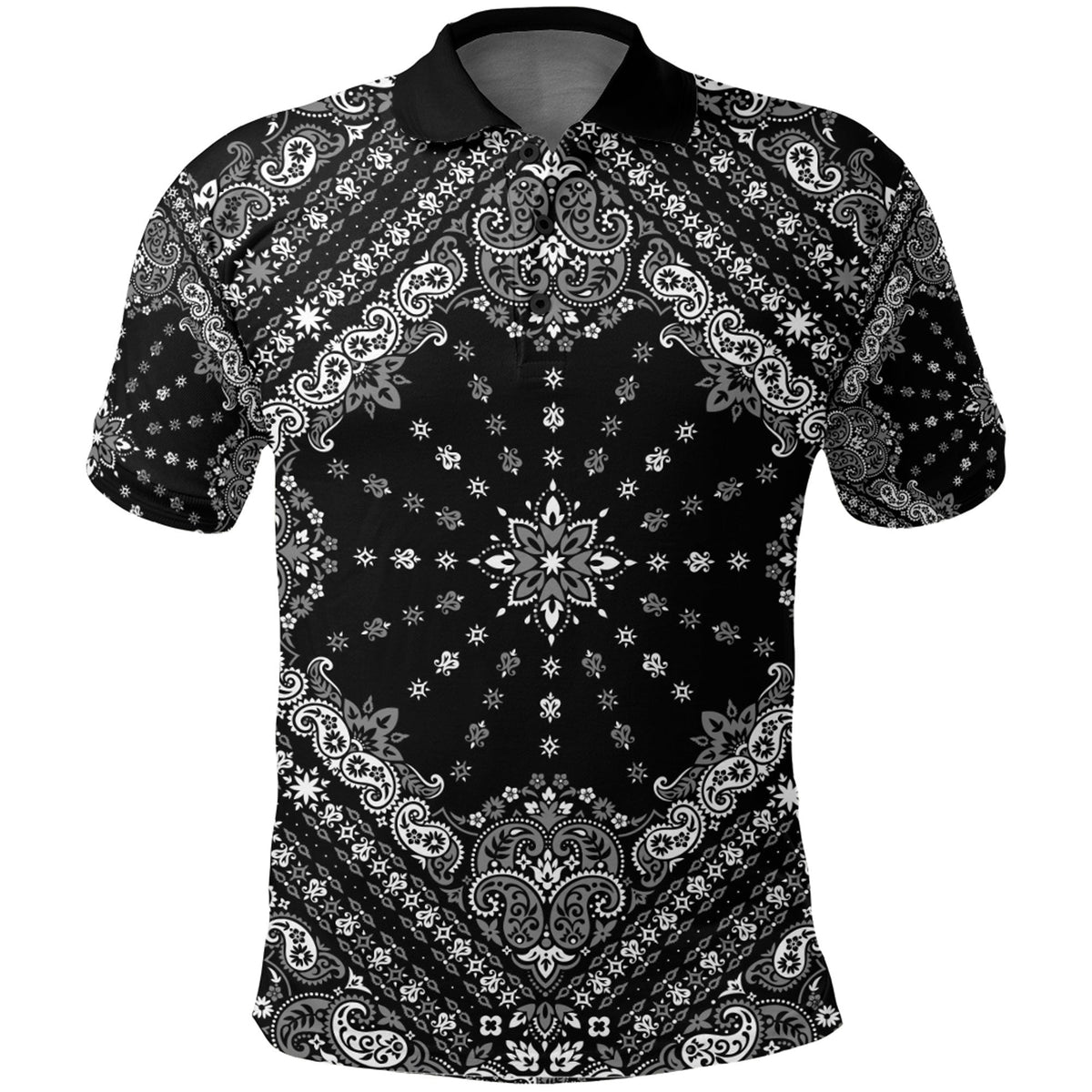 Paisley Polo Shirt Bandana Pattern Seamless Ver.199 RLT13 - Wonder Print Shop