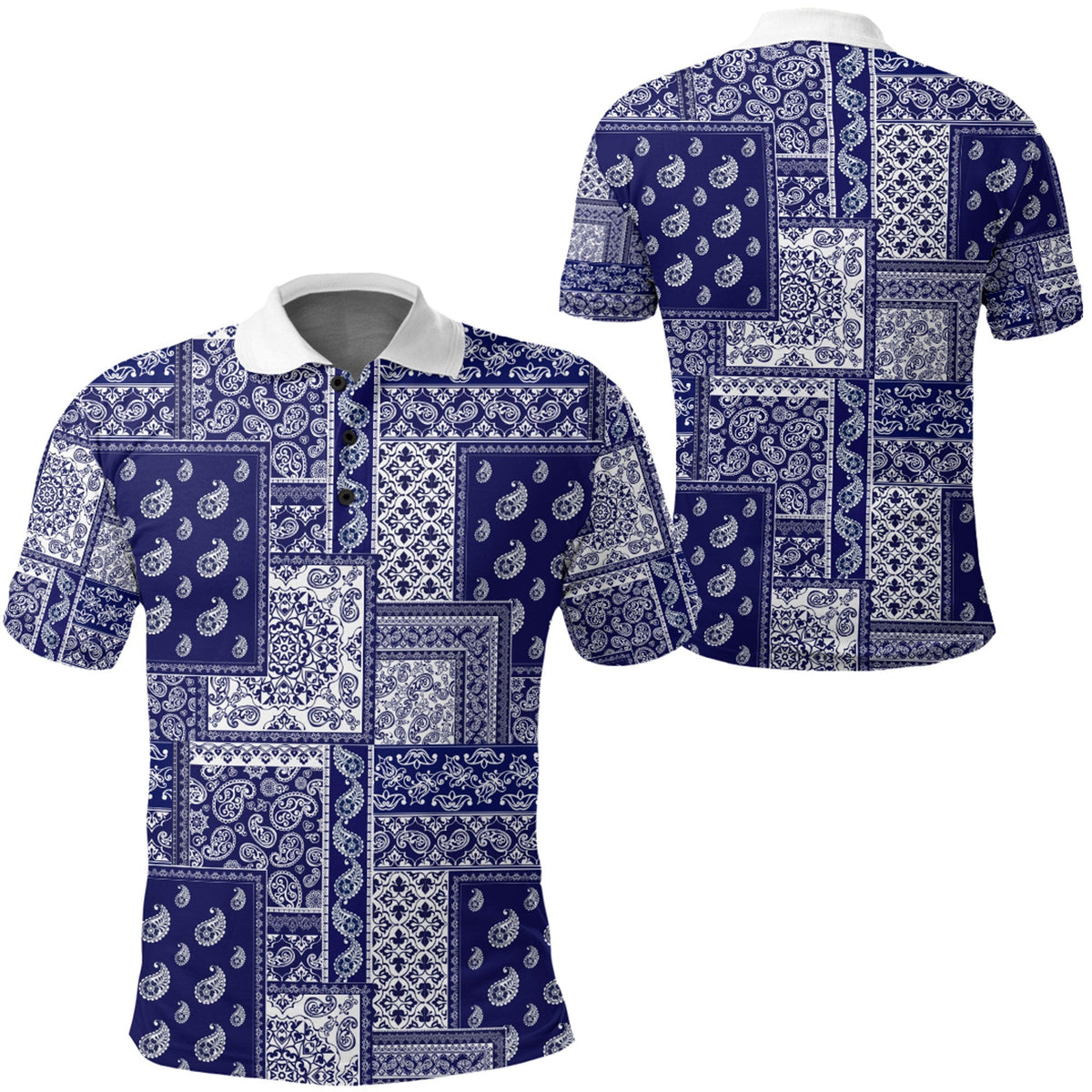 Paisley Polo Shirt Bandana Pattern Seamless Ver.217 RLT13 - Wonder Print Shop