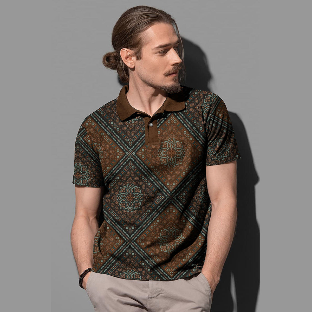 Paisley Polo Shirt Bandana Pattern Seamless Ver.220 RLT13 - Wonder Print Shop