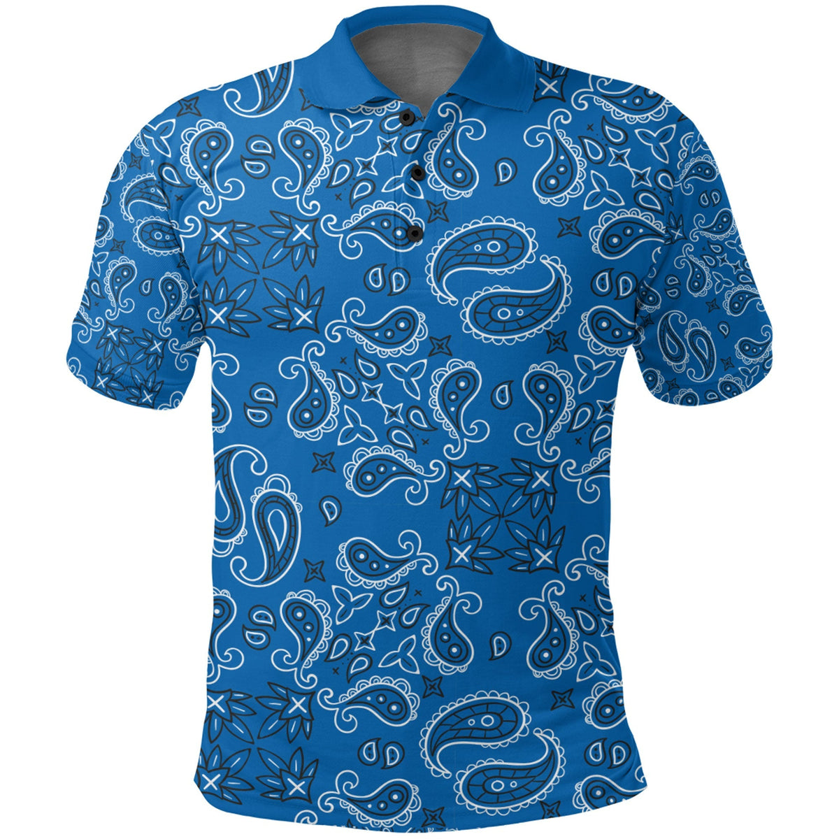 Paisley Polo Shirt Bandana Pattern Seamless Ver.214 RLT13 - Wonder Print Shop