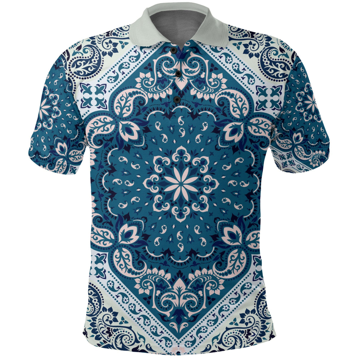 Paisley Polo Shirt Bandana Pattern Seamless Ver.222 RLT13 - Wonder Print Shop