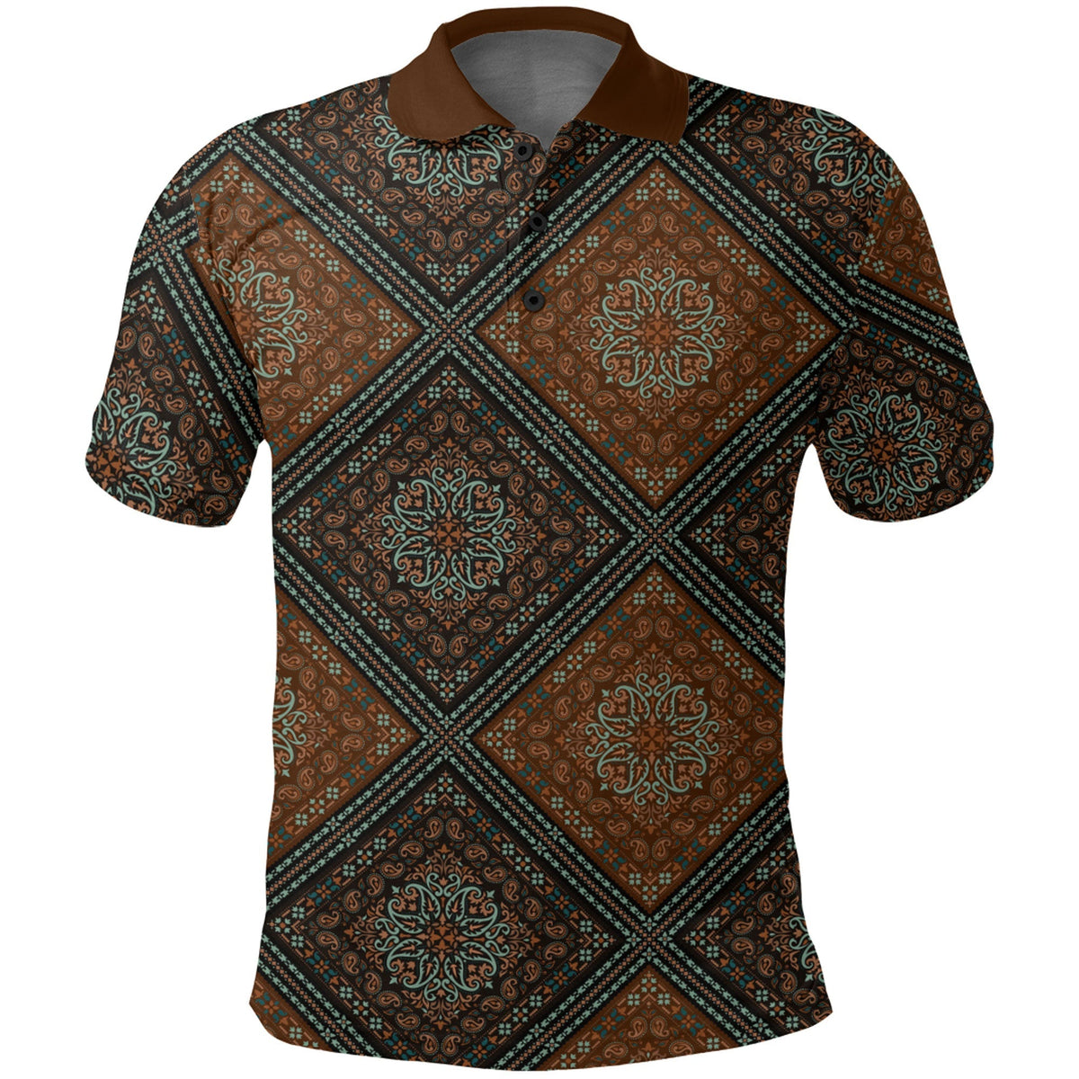 Paisley Polo Shirt Bandana Pattern Seamless Ver.220 RLT13 - Wonder Print Shop