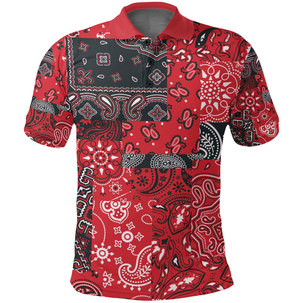 Paisley Polo Shirt Bandana Pattern Seamless Ver.212 RLT13 - Wonder Print Shop