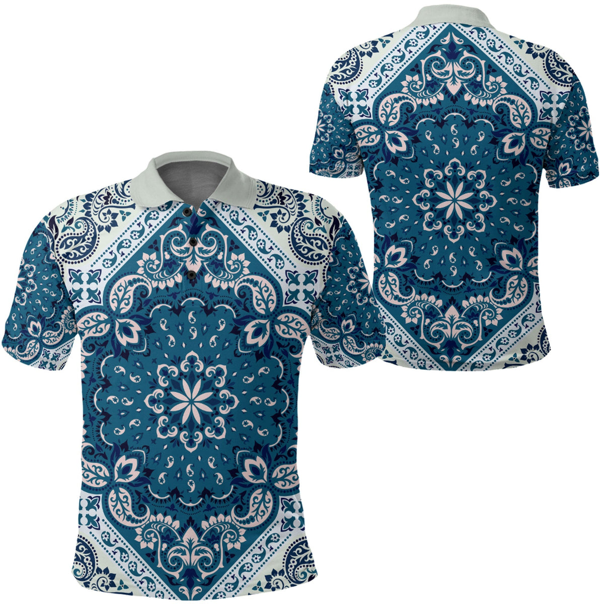 Paisley Polo Shirt Bandana Pattern Seamless Ver.222 RLT13 - Wonder Print Shop