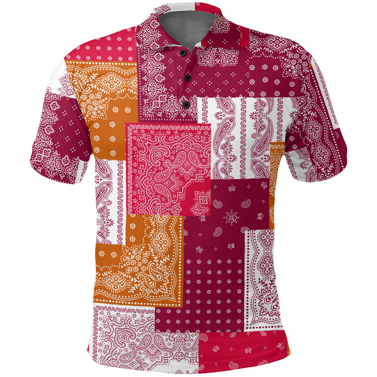 Paisley Polo Shirt Bandana Pattern Seamless Ver.202 RLT13 - Wonder Print Shop