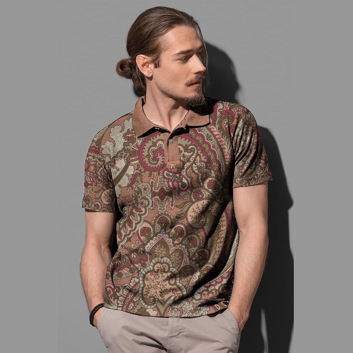 Paisley Polo Shirt Bandana Pattern Seamless Ver.201 RLT13 - Wonder Print Shop