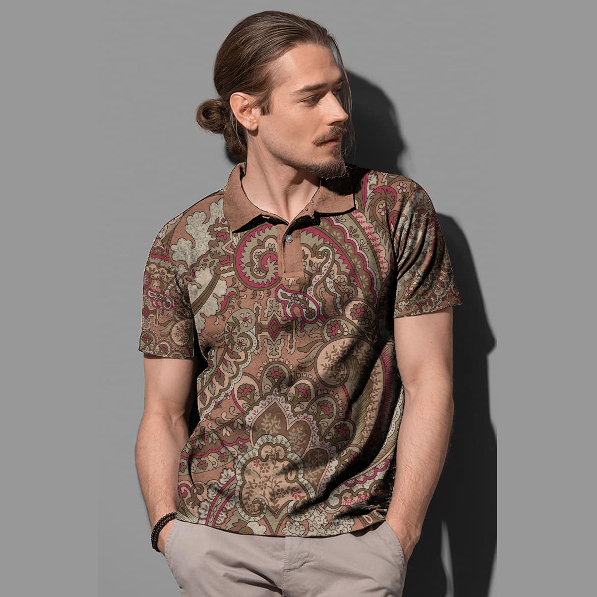 Paisley Polo Shirt Bandana Pattern Seamless Ver.201 RLT13 - Wonder Print Shop