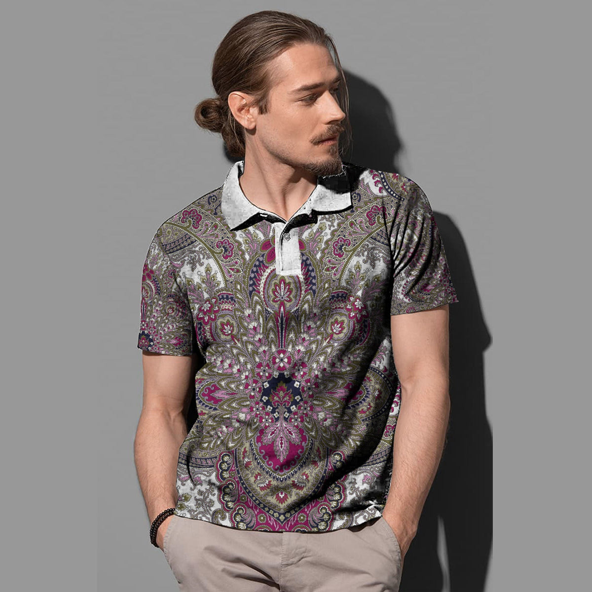 Paisley Polo Shirt Bandana Pattern Seamless Ver.204 RLT13 - Wonder Print Shop