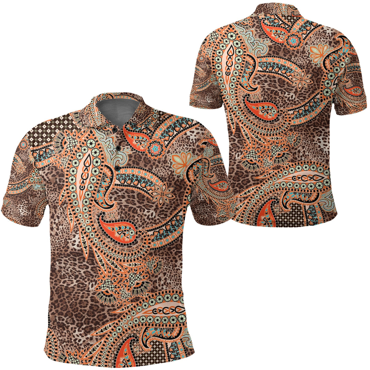 Paisley Polo Shirt Bandana Pattern Seamless 185 RLT13 - Wonder Print Shop