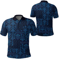 Paisley Bandana Pattern Seamless Blue Polo Shirt Ver.02 RLT13 - Wonder Print Shop