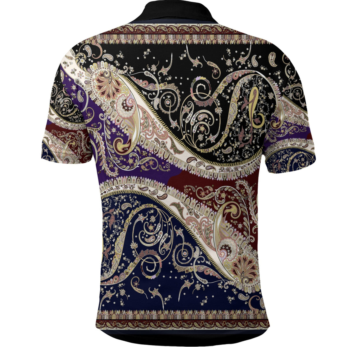 Paisley Polo Shirt Bandana Pattern Seamless Ver.196 RLT13 - Wonder Print Shop