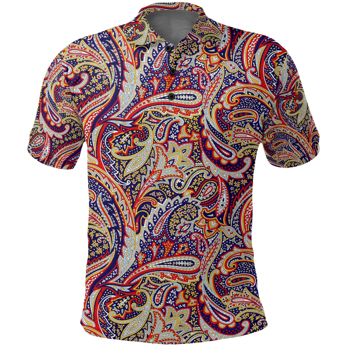 Paisley Polo Shirt Bandana Pattern Seamless Ver.203 RLT13 - Wonder Print Shop