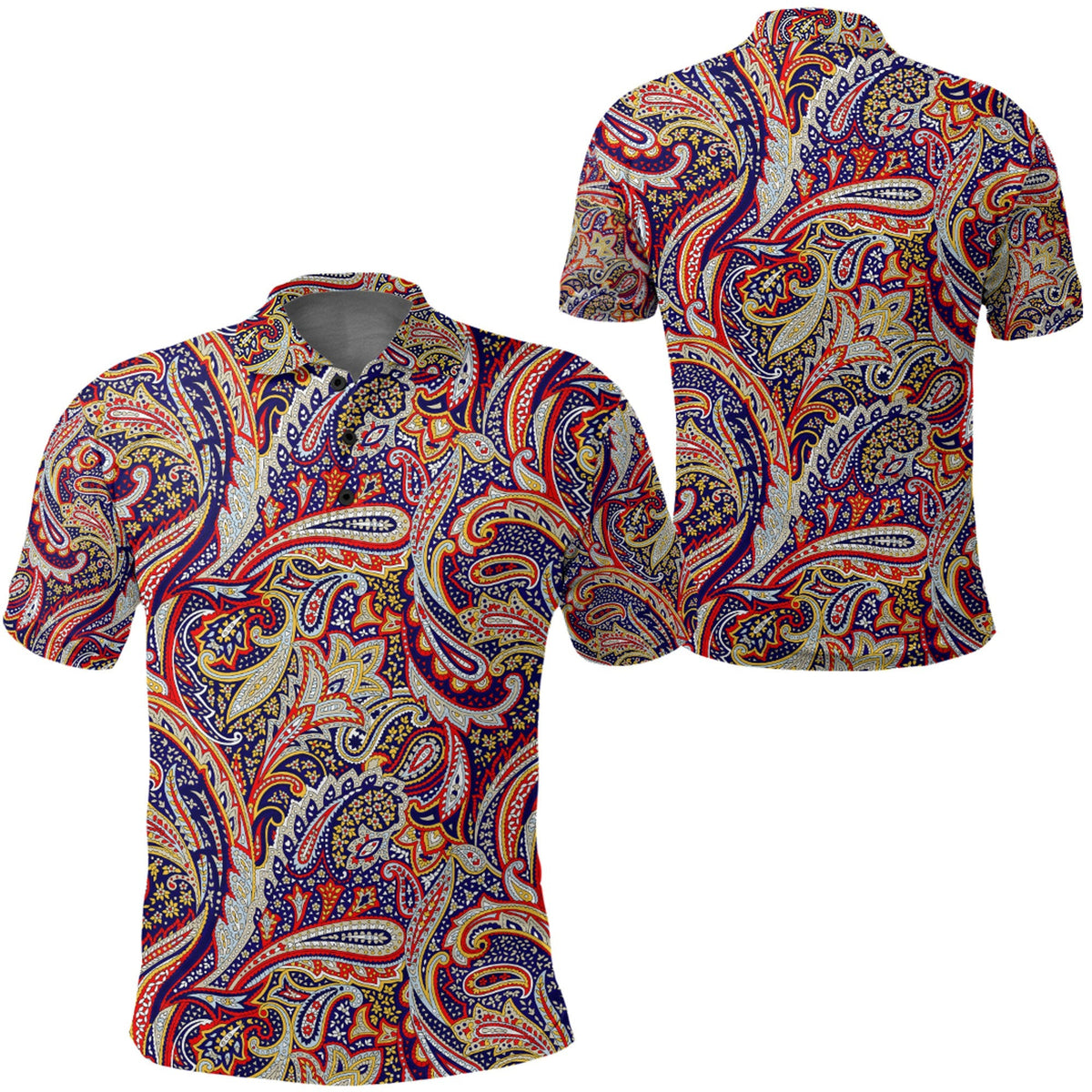 Paisley Polo Shirt Bandana Pattern Seamless Ver.203 RLT13 - Wonder Print Shop