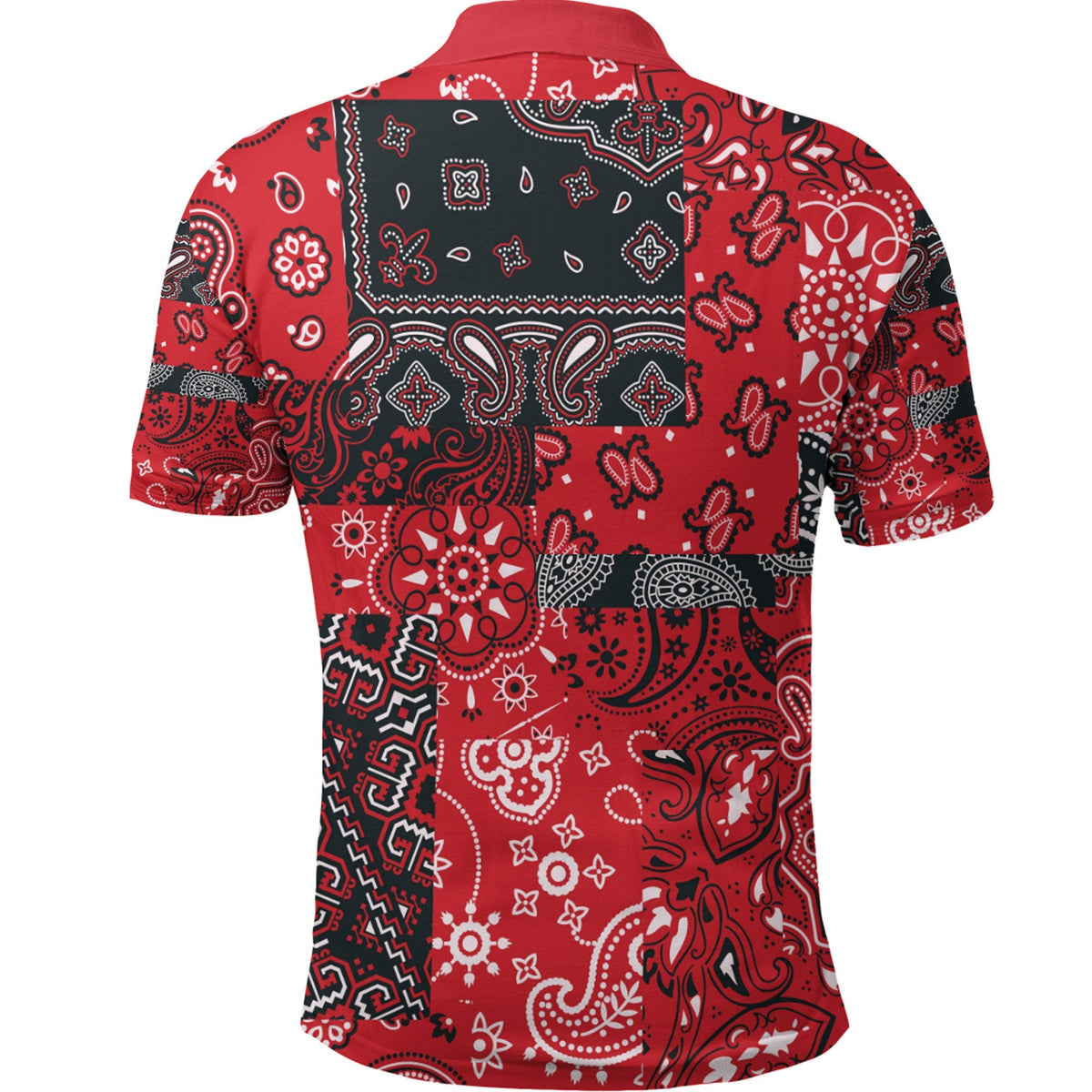 Paisley Polo Shirt Bandana Pattern Seamless Ver.212 RLT13 - Wonder Print Shop