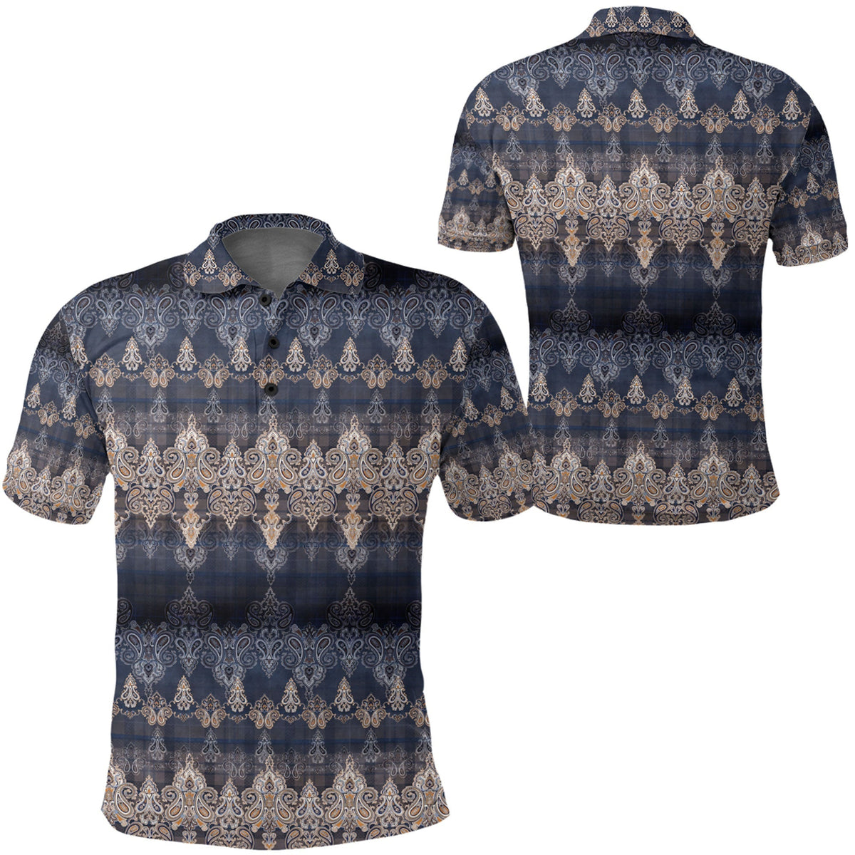 Paisley Polo Shirt Bandana Pattern Seamless Ver.211 RLT13 - Wonder Print Shop