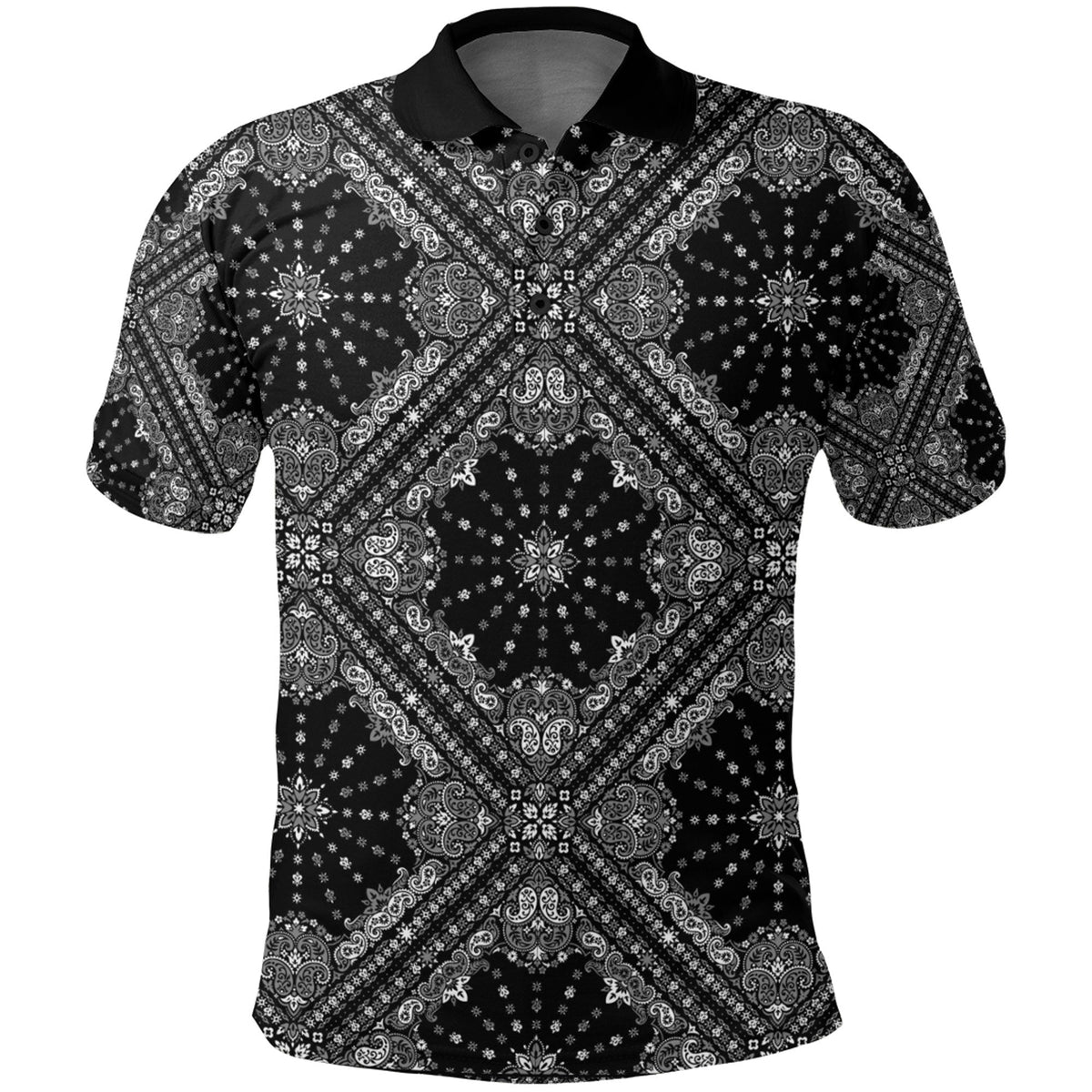 Paisley Polo Shirt Bandana Pattern Seamless Ver.197 RLT13 - Wonder Print Shop