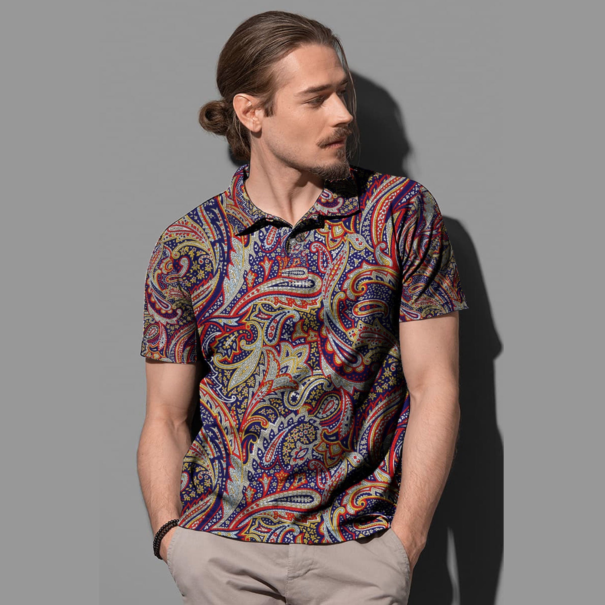 Paisley Polo Shirt Bandana Pattern Seamless Ver.203 RLT13 - Wonder Print Shop