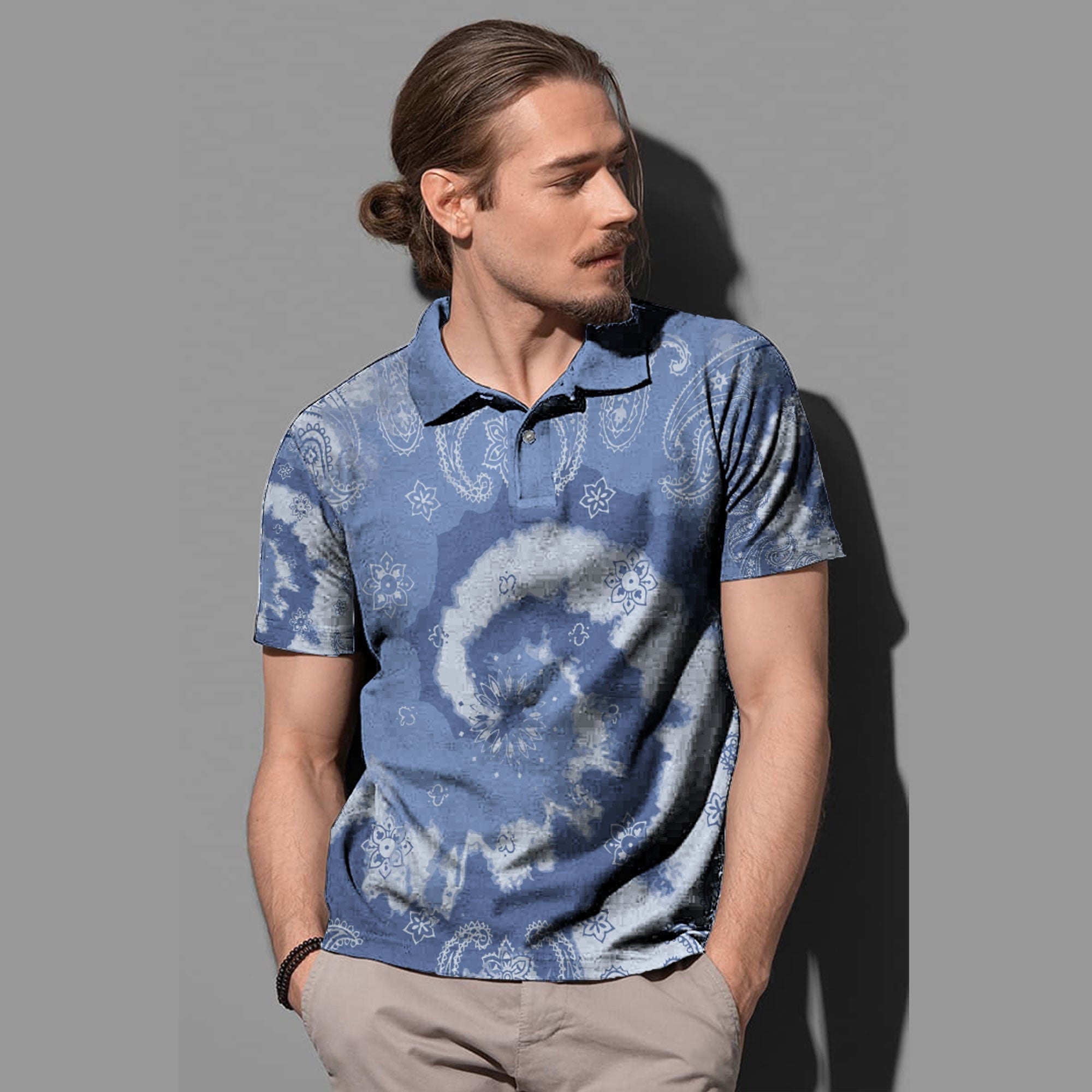 Paisley Polo Shirt Bandana Pattern Seamless 184 RLT13 - Wonder Print Shop