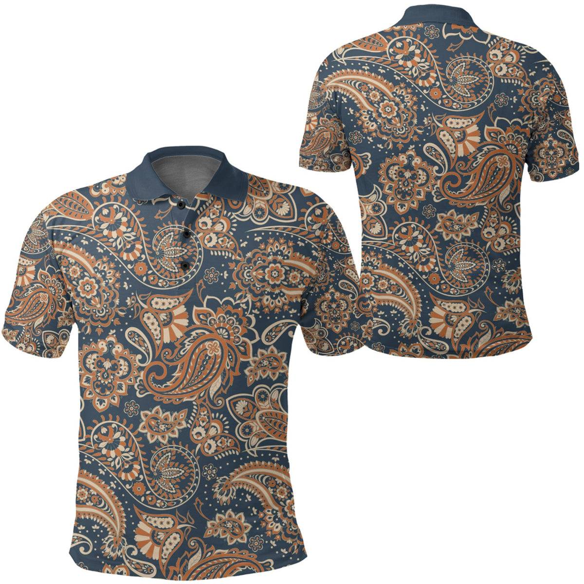 Paisley Polo Shirt Bandana Pattern Seamless Ver.191 RLT13 - Wonder Print Shop