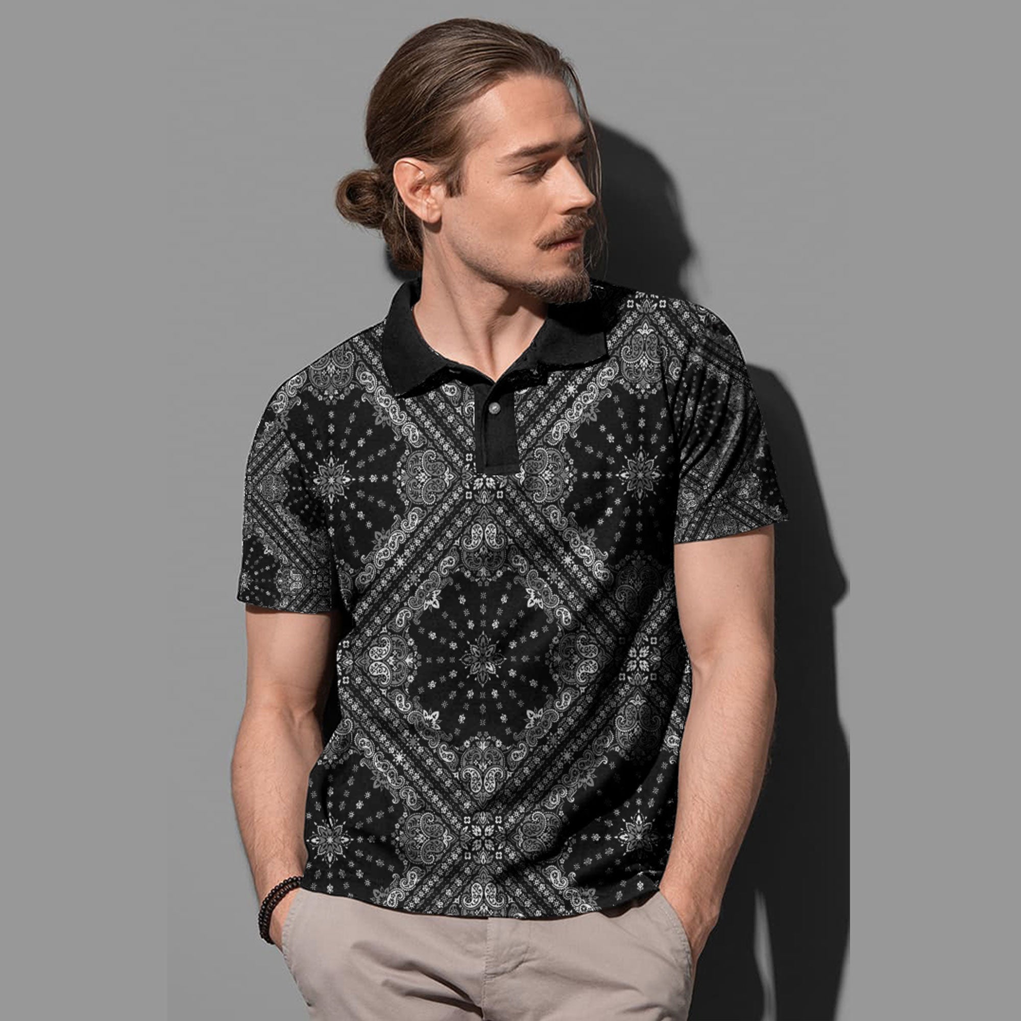 Paisley Polo Shirt Bandana Pattern Seamless Ver.197 RLT13 - Wonder Print Shop