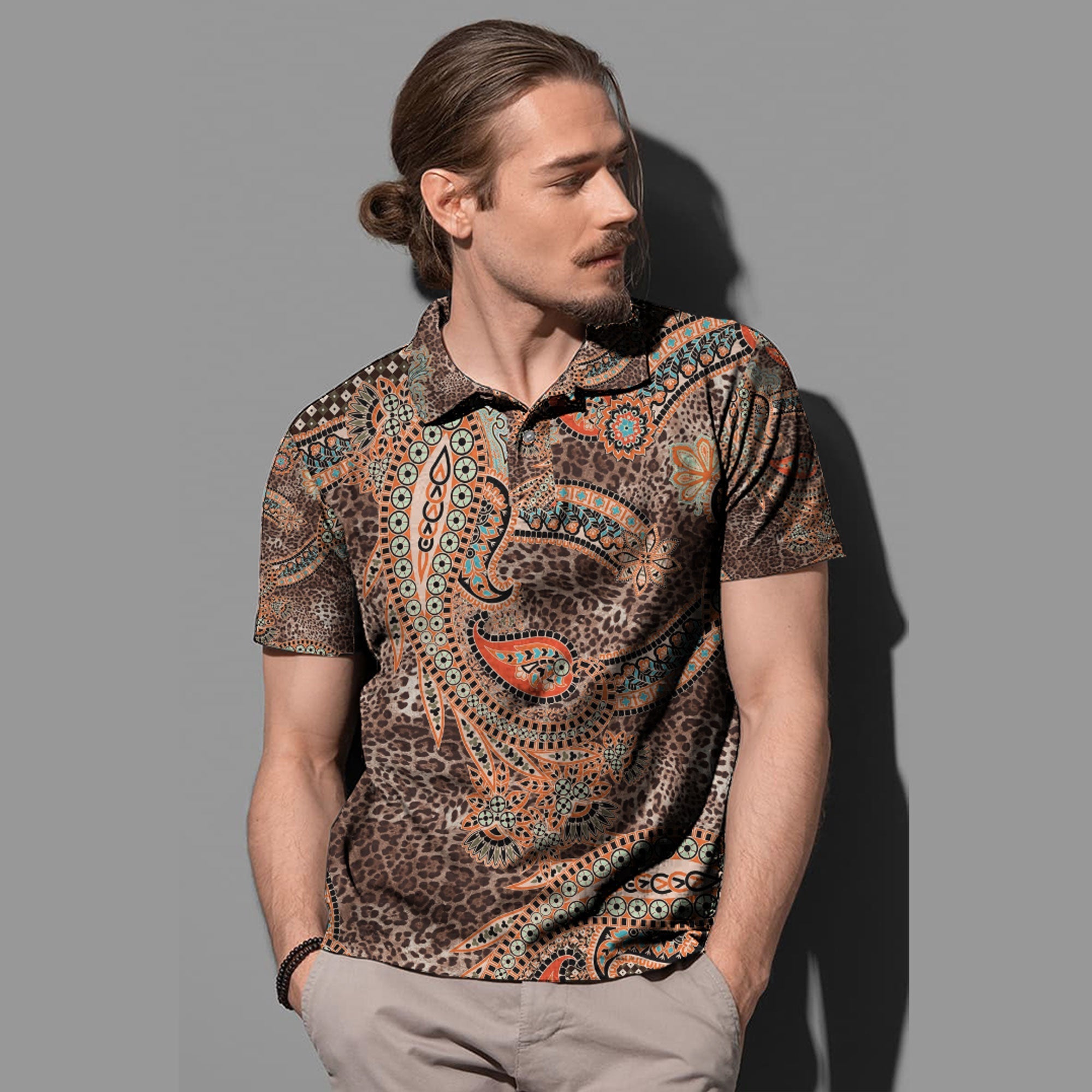 Paisley Polo Shirt Bandana Pattern Seamless 185 RLT13 - Wonder Print Shop