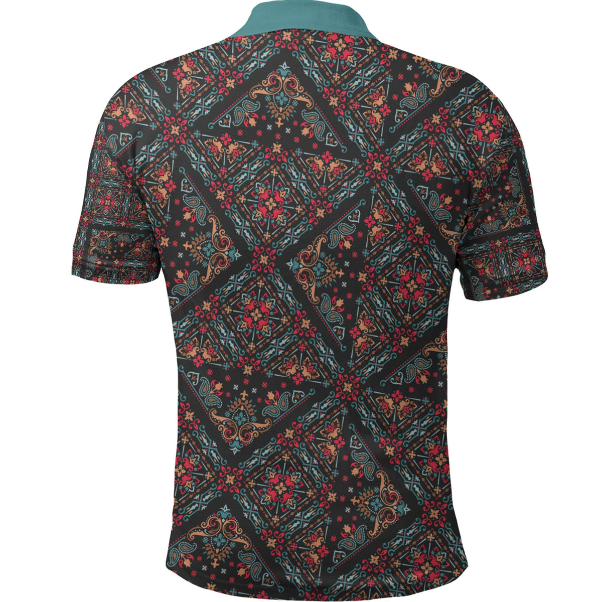 Paisley Polo Shirt Bandana Pattern Seamless Ver.206 RLT13 - Wonder Print Shop