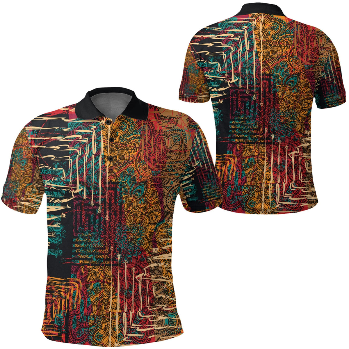 Paisley Polo Shirt Bandana Pattern Seamless Ver.207 RLT13 - Wonder Print Shop