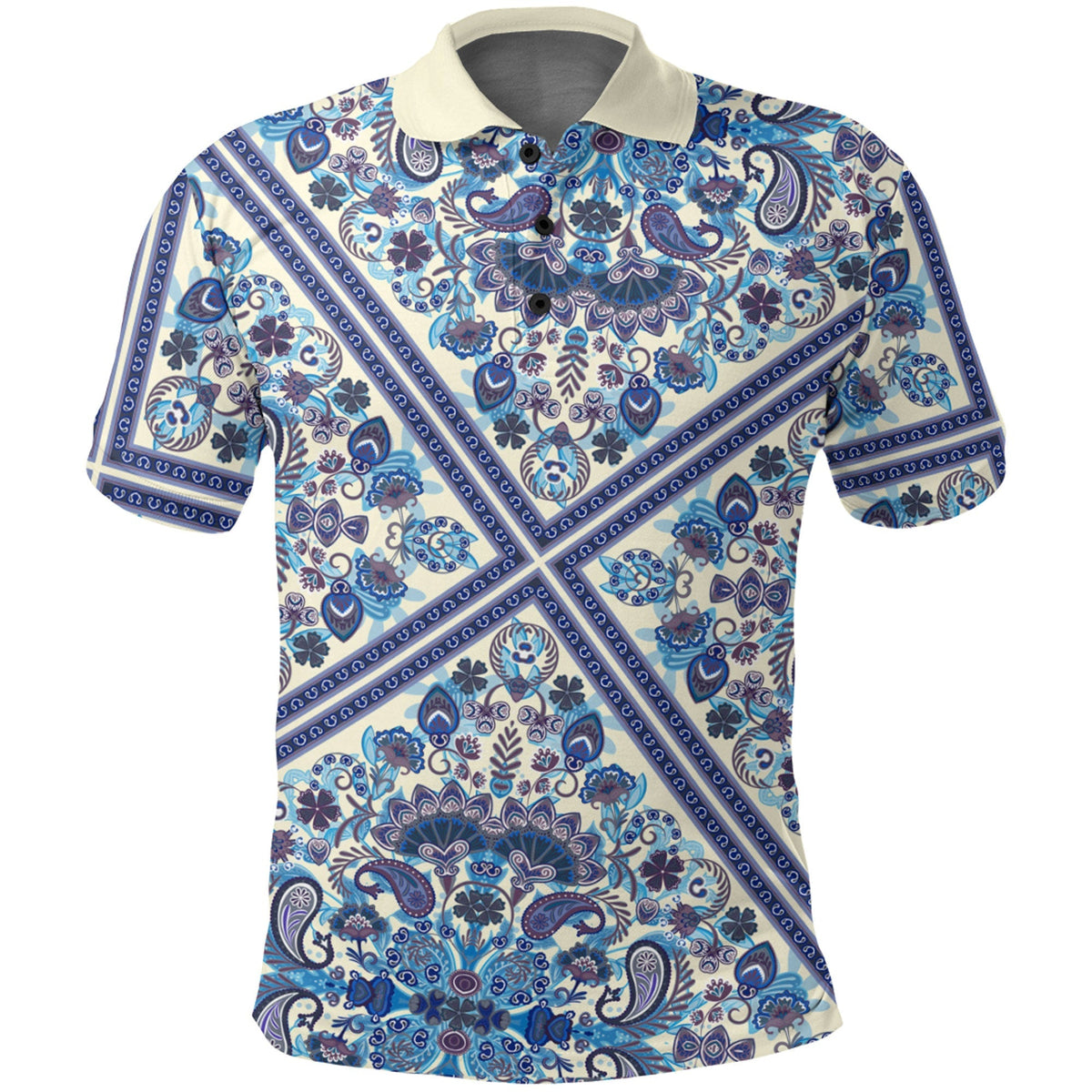 Paisley Polo Shirt Bandana Pattern Seamless Ver.216 RLT13 - Wonder Print Shop